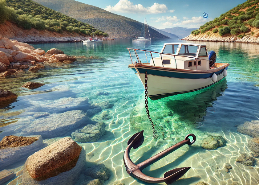 Πώς να Αράξετε Μία Μηχανοκίνητη Βάρκα στην Ελλάδα image